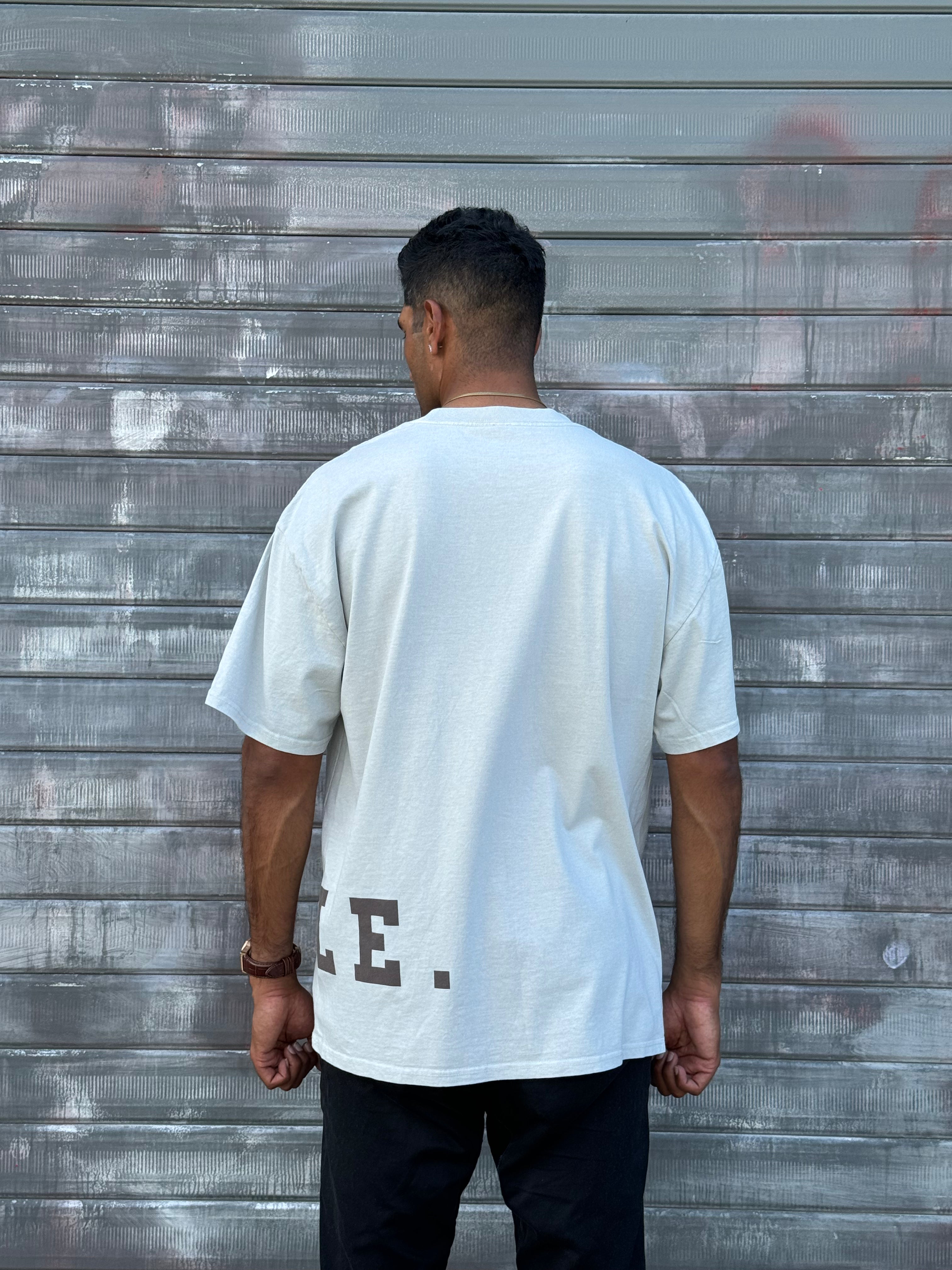 Faded Oversized Tee- Bone - HMBLE. CLOTHING